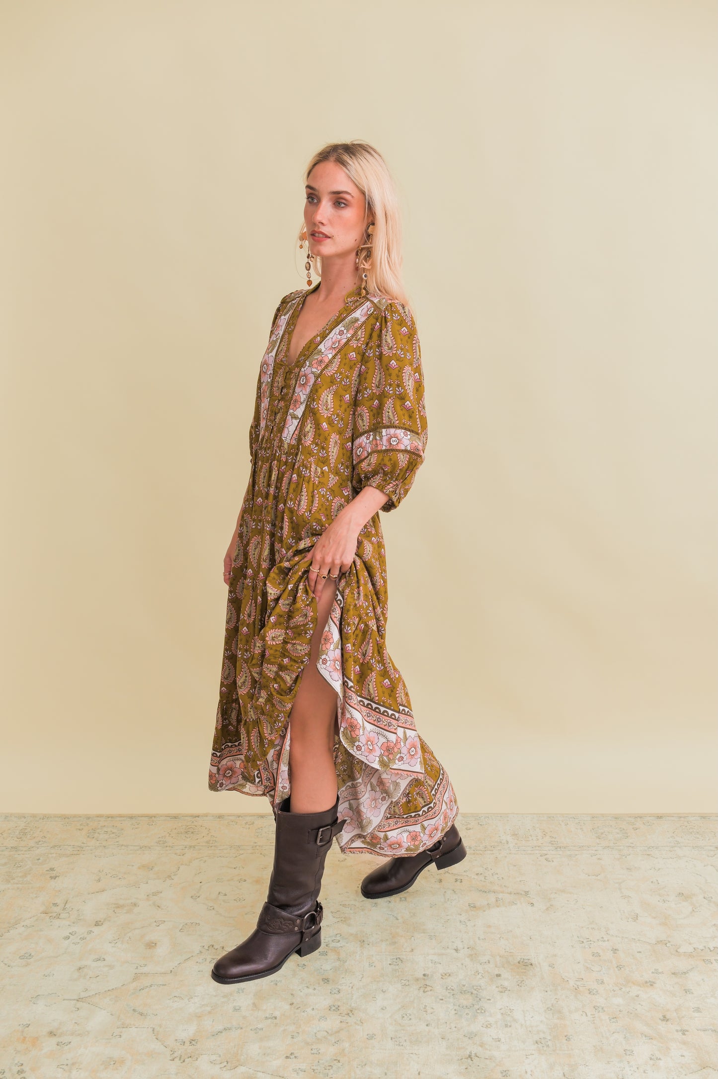 AMALIE PRINT MILA MIDI