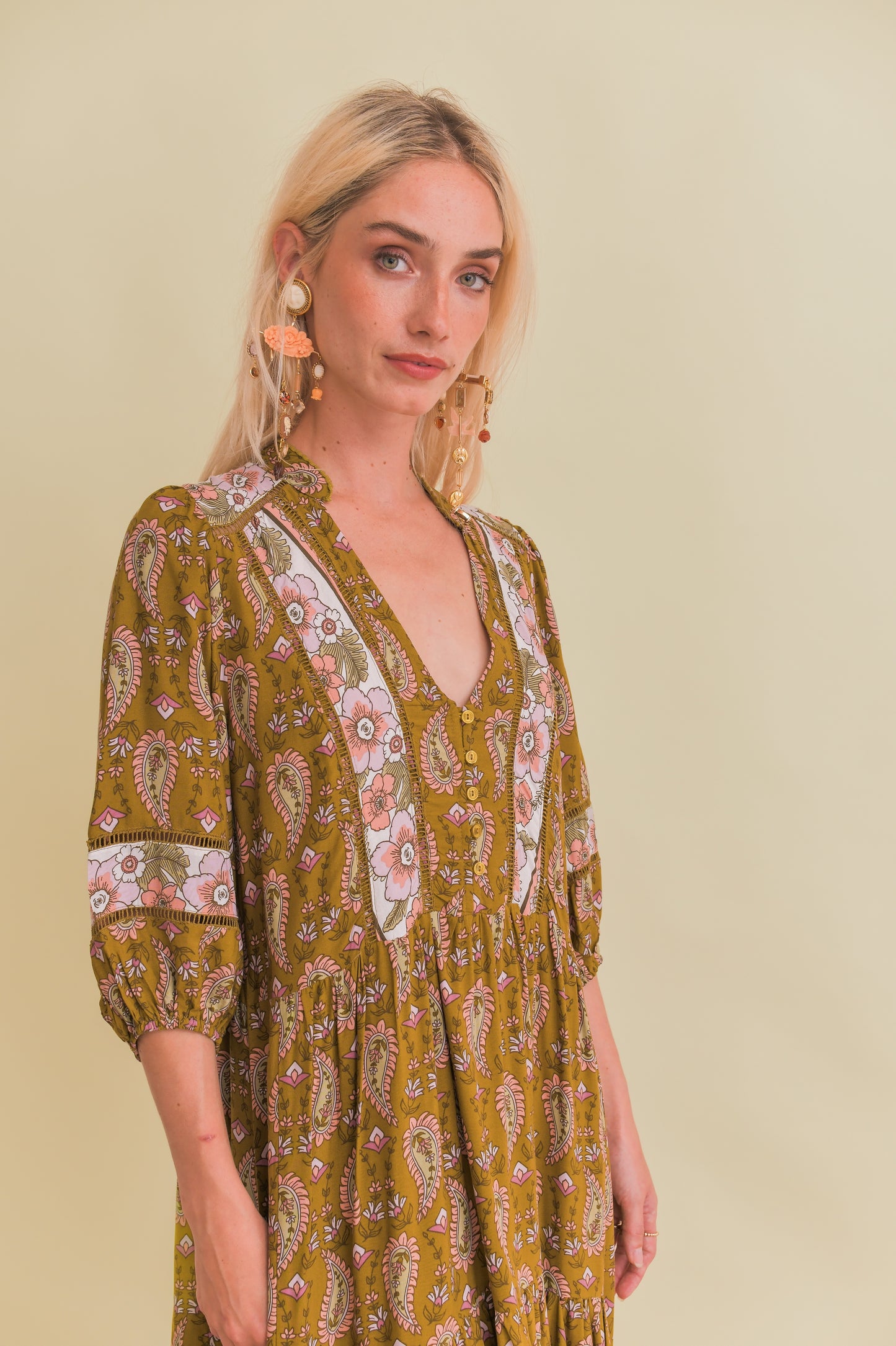 AMALIE PRINT MILA MIDI