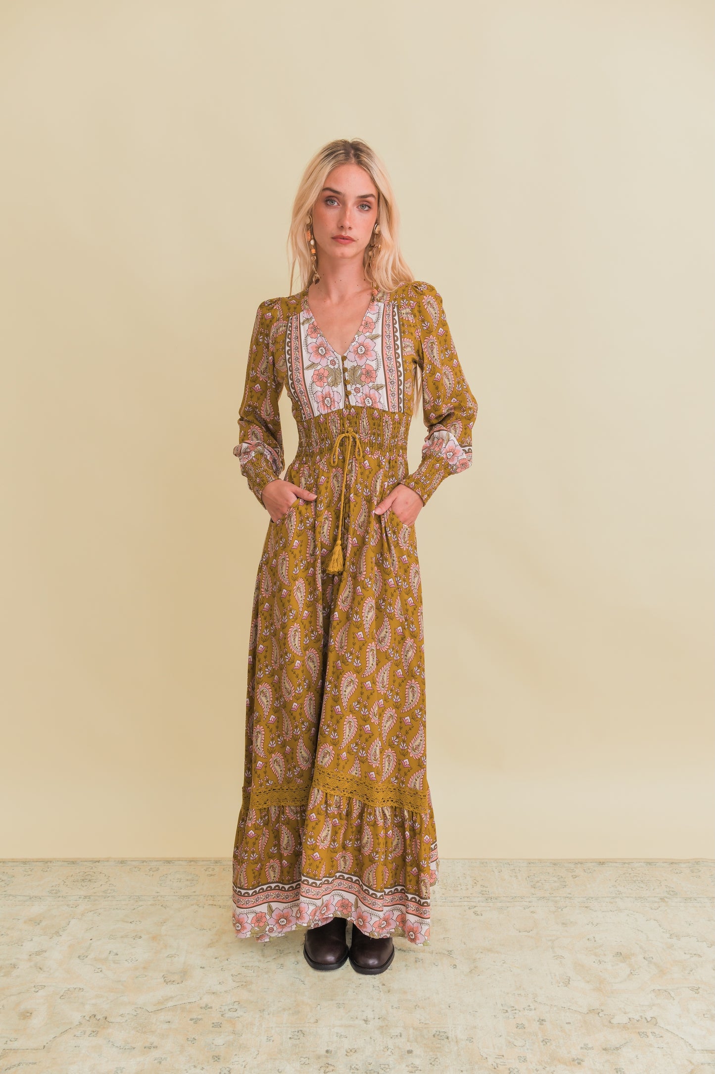 AMALIE PRINT SABRINA MAXI DRESS