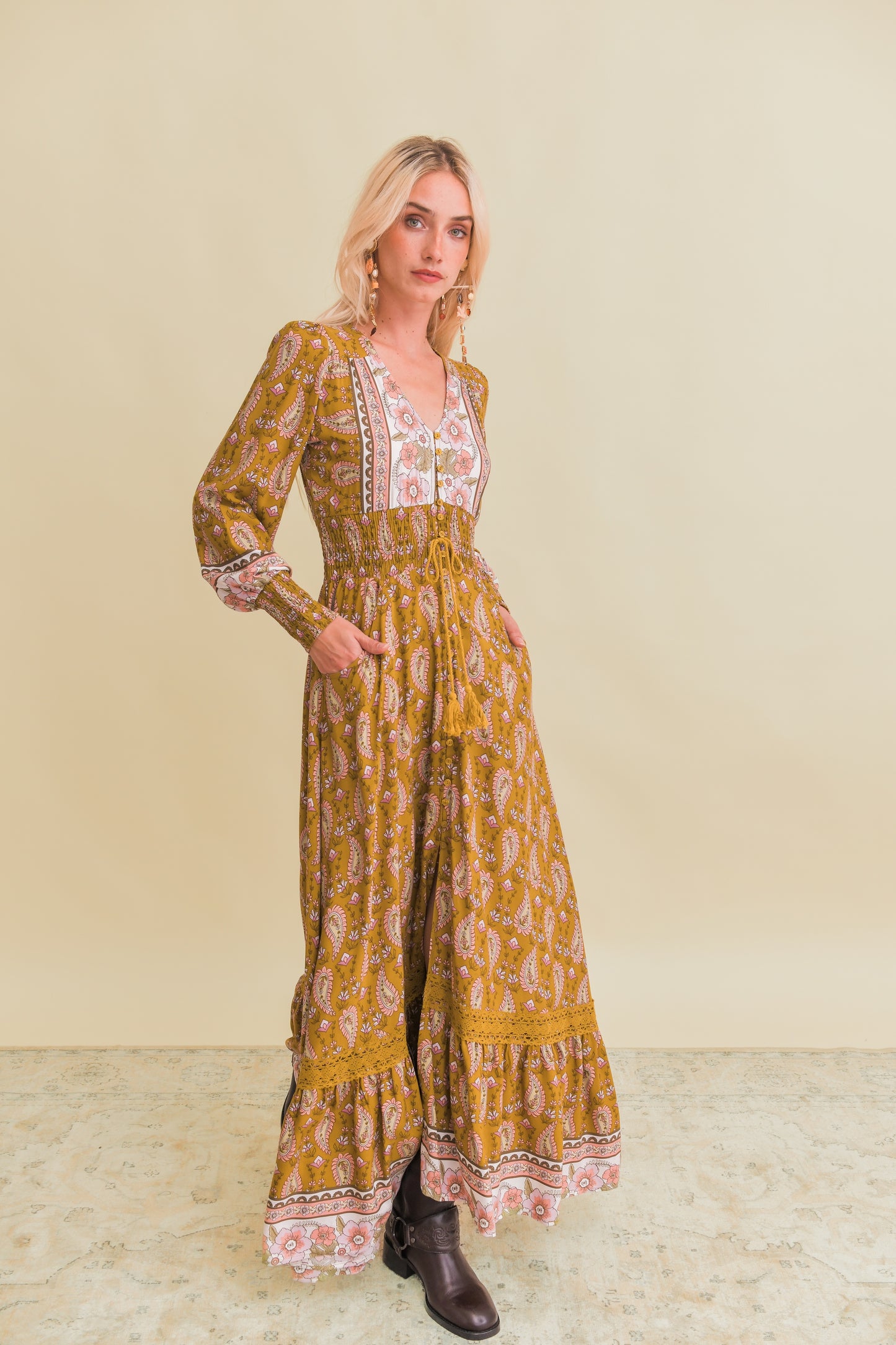 AMALIE PRINT SABRINA MAXI DRESS