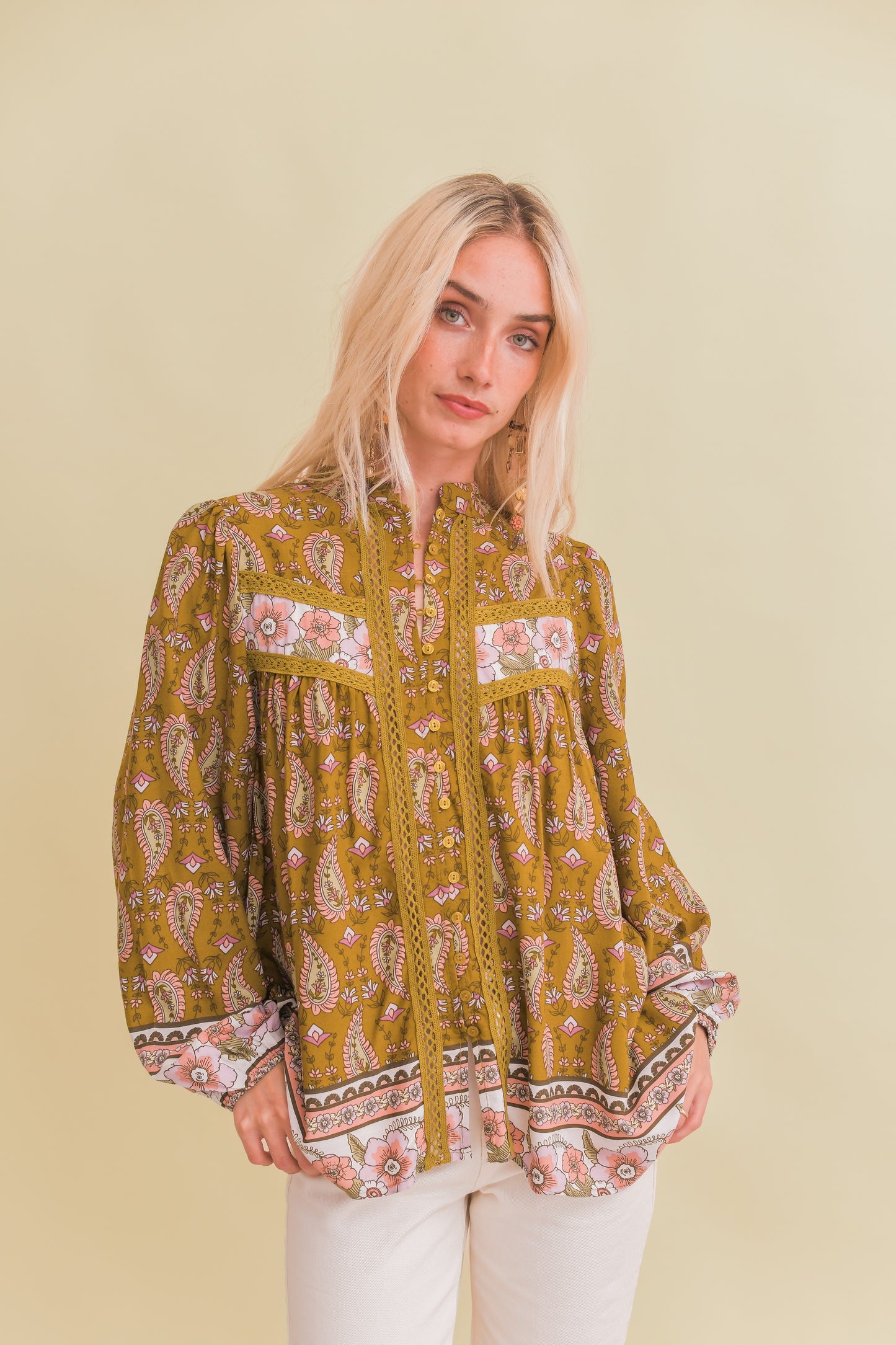 AMALIE PRINT BREE BLOUSE