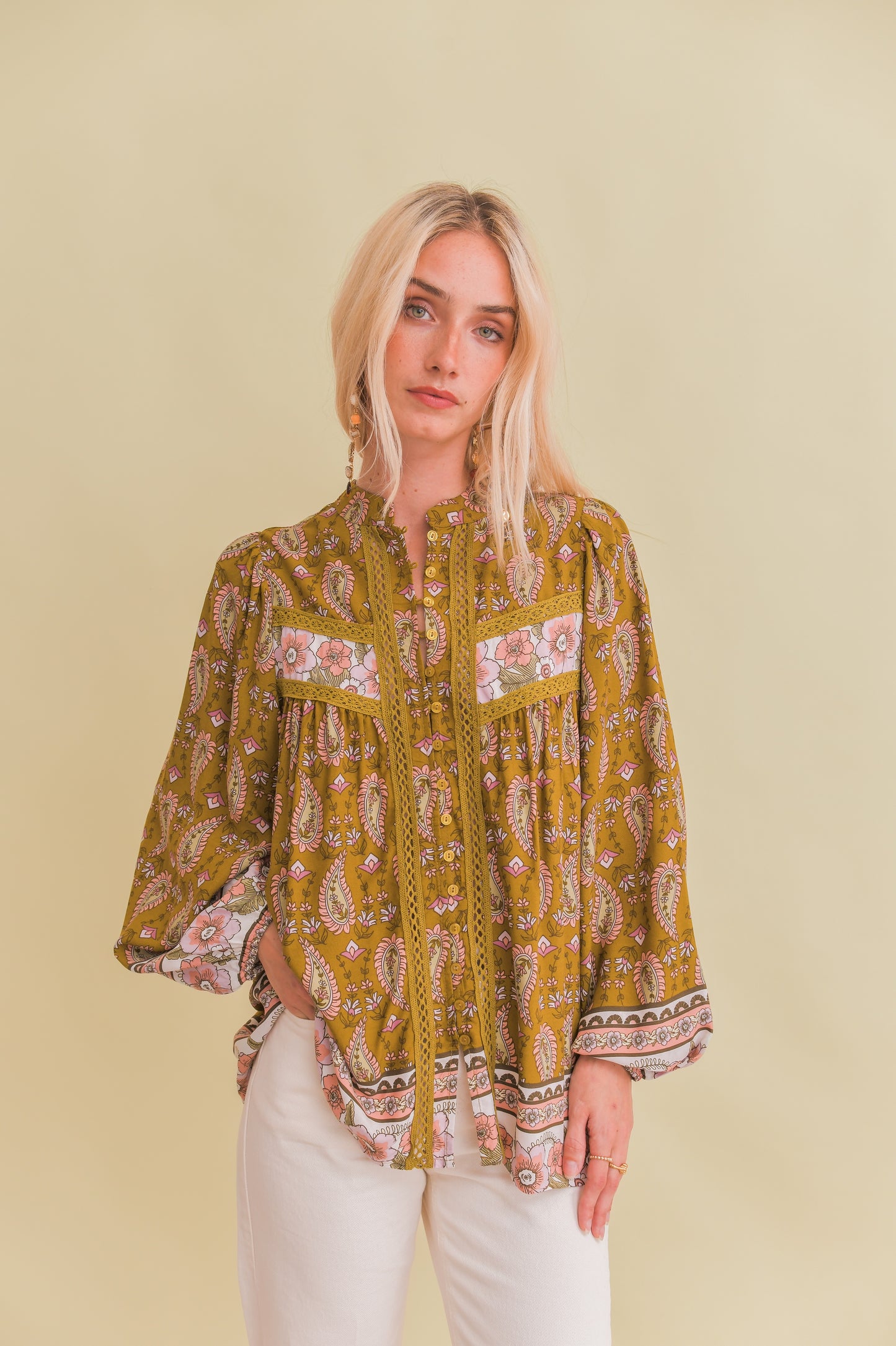 AMALIE PRINT BREE BLOUSE