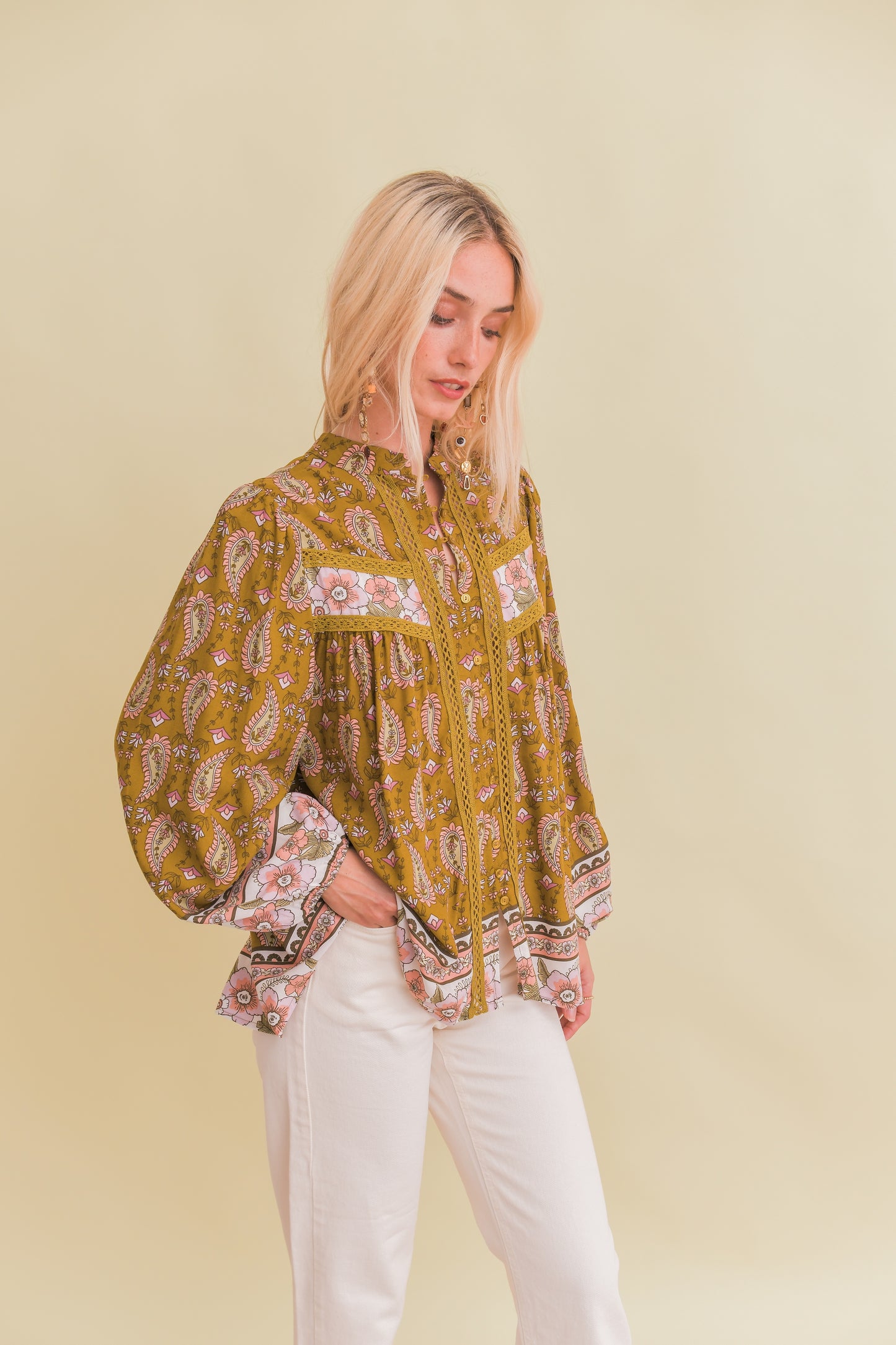 AMALIE PRINT BREE BLOUSE