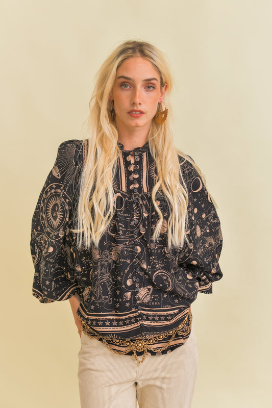 ASTRID PRINT CYRA BLOUSE