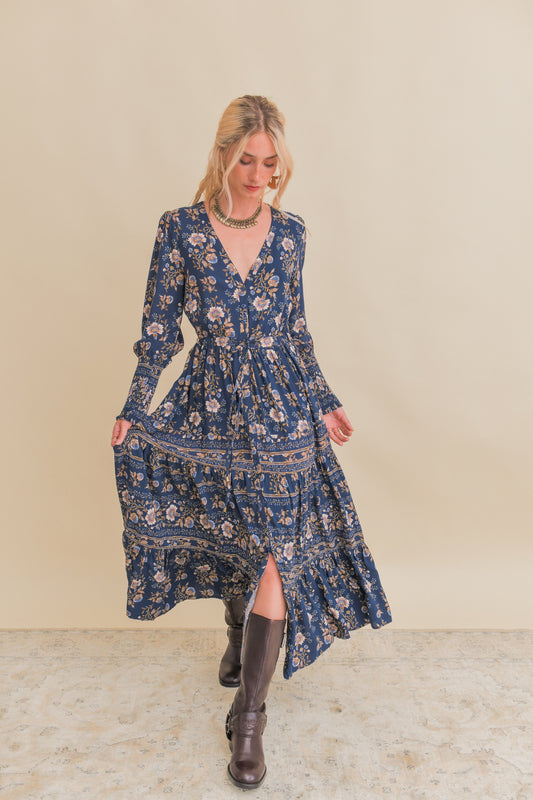 ADELINE PRINT STEPHANIE MAXI DRESS