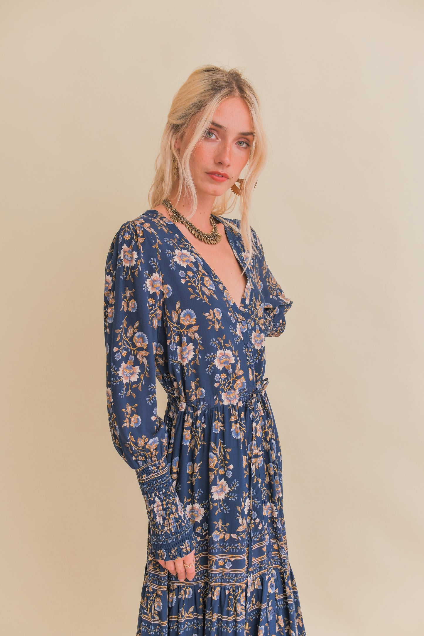 ADELINE PRINT STEPHANIE MAXI DRESS