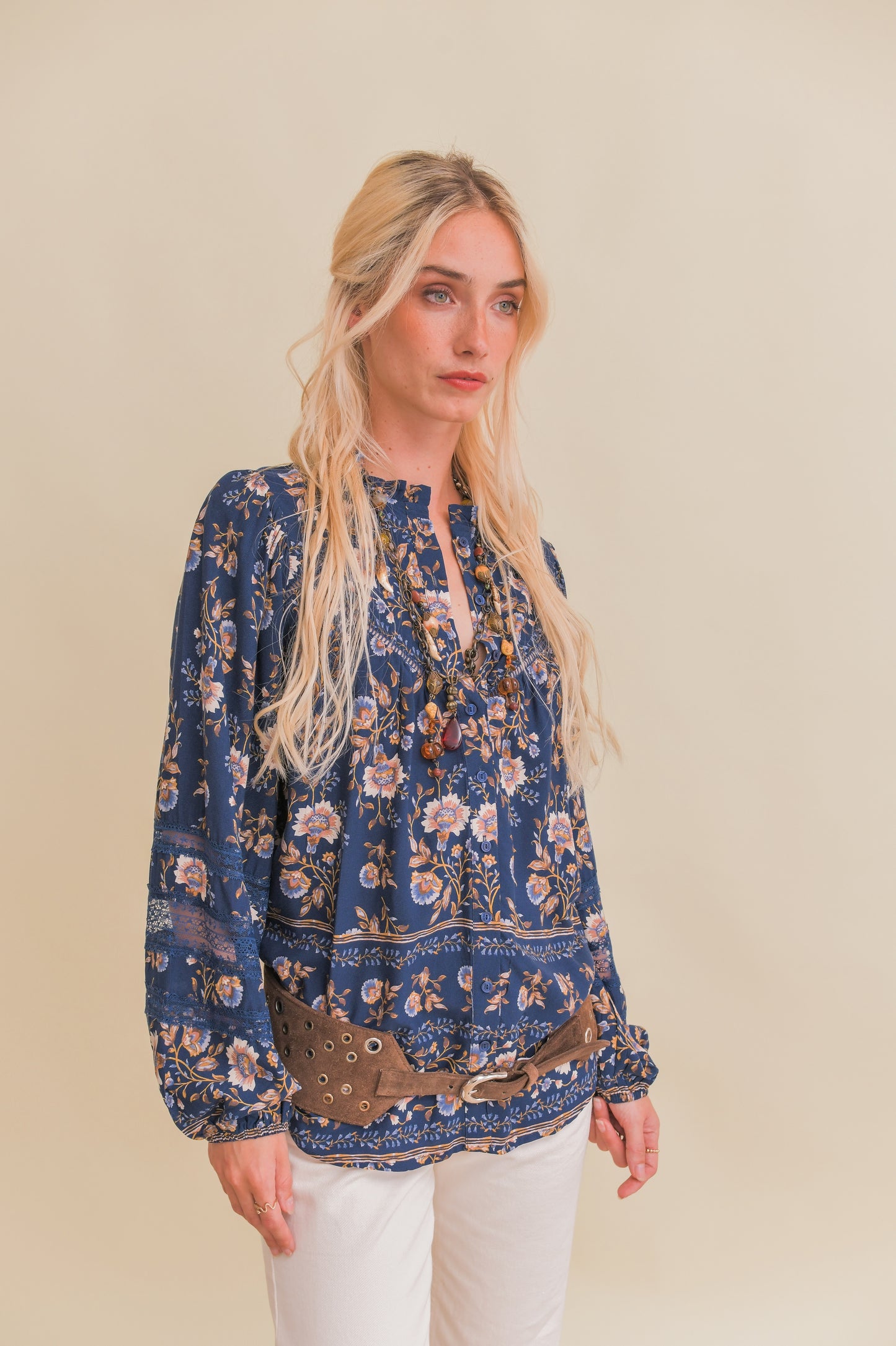 ADELINE PRINT ELIZA BLOUSE