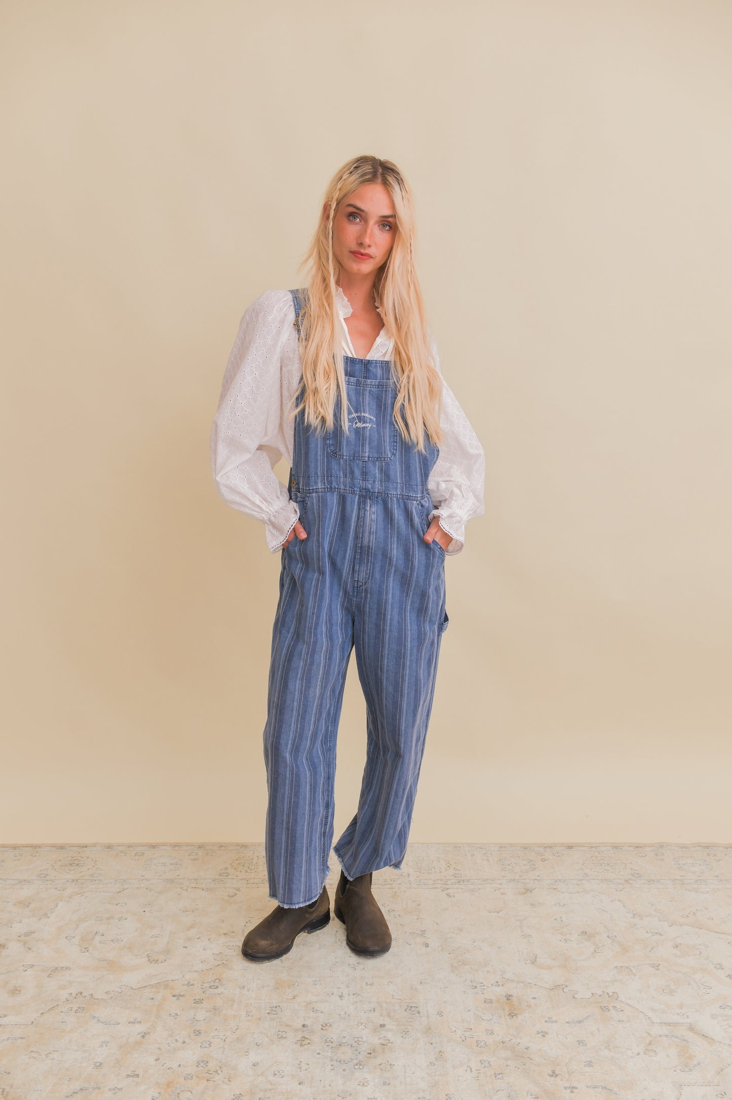 JAGGER - WASHED DENIM OVERALLS