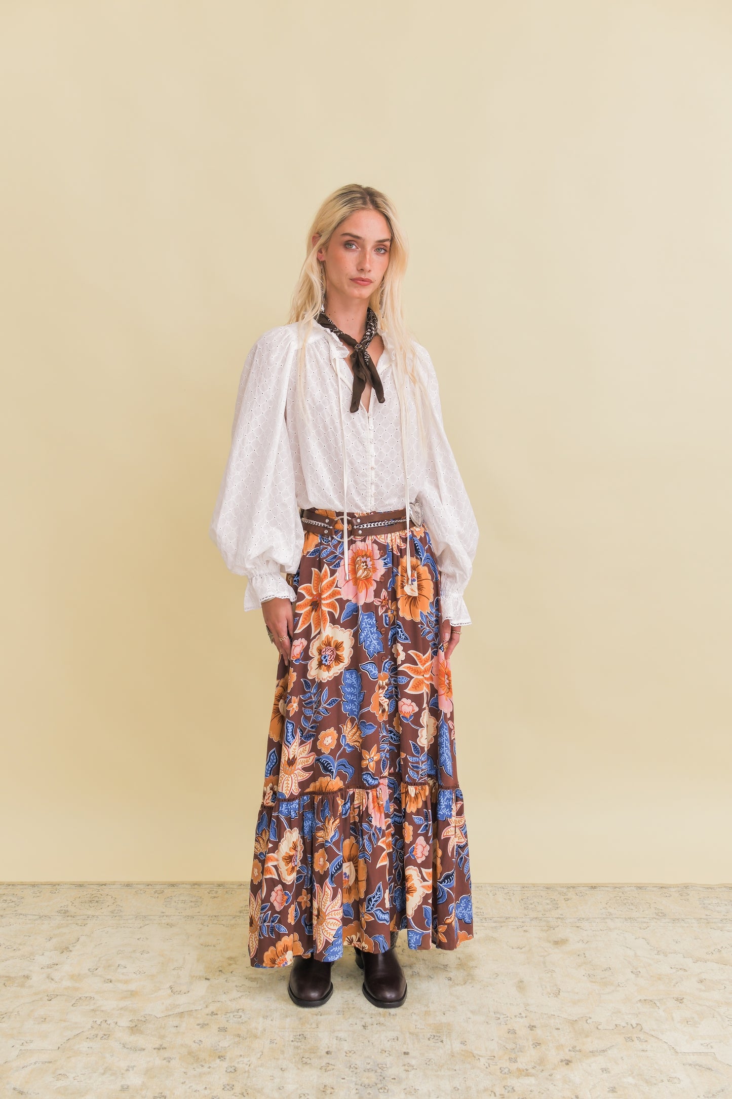 TIERRA PRINT DAPHNE SKIRT