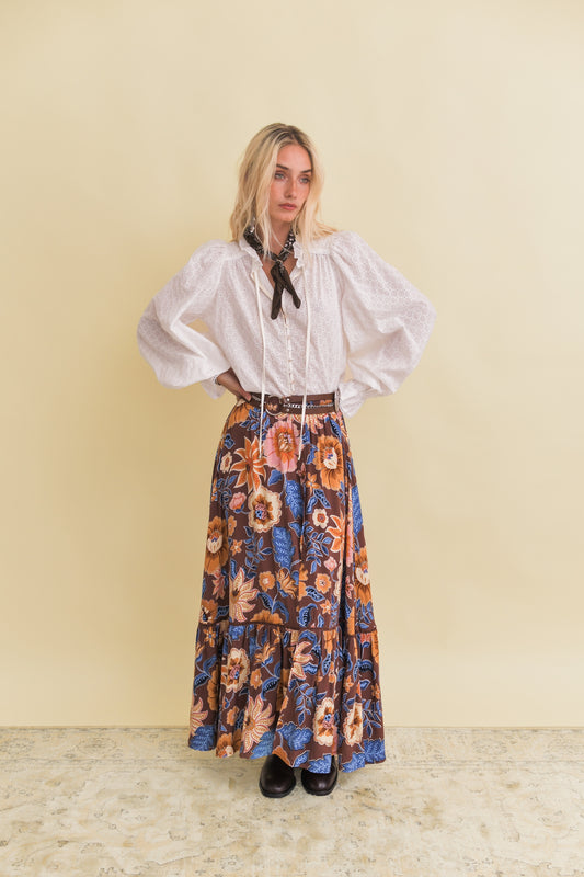 TIERRA PRINT DAPHNE SKIRT