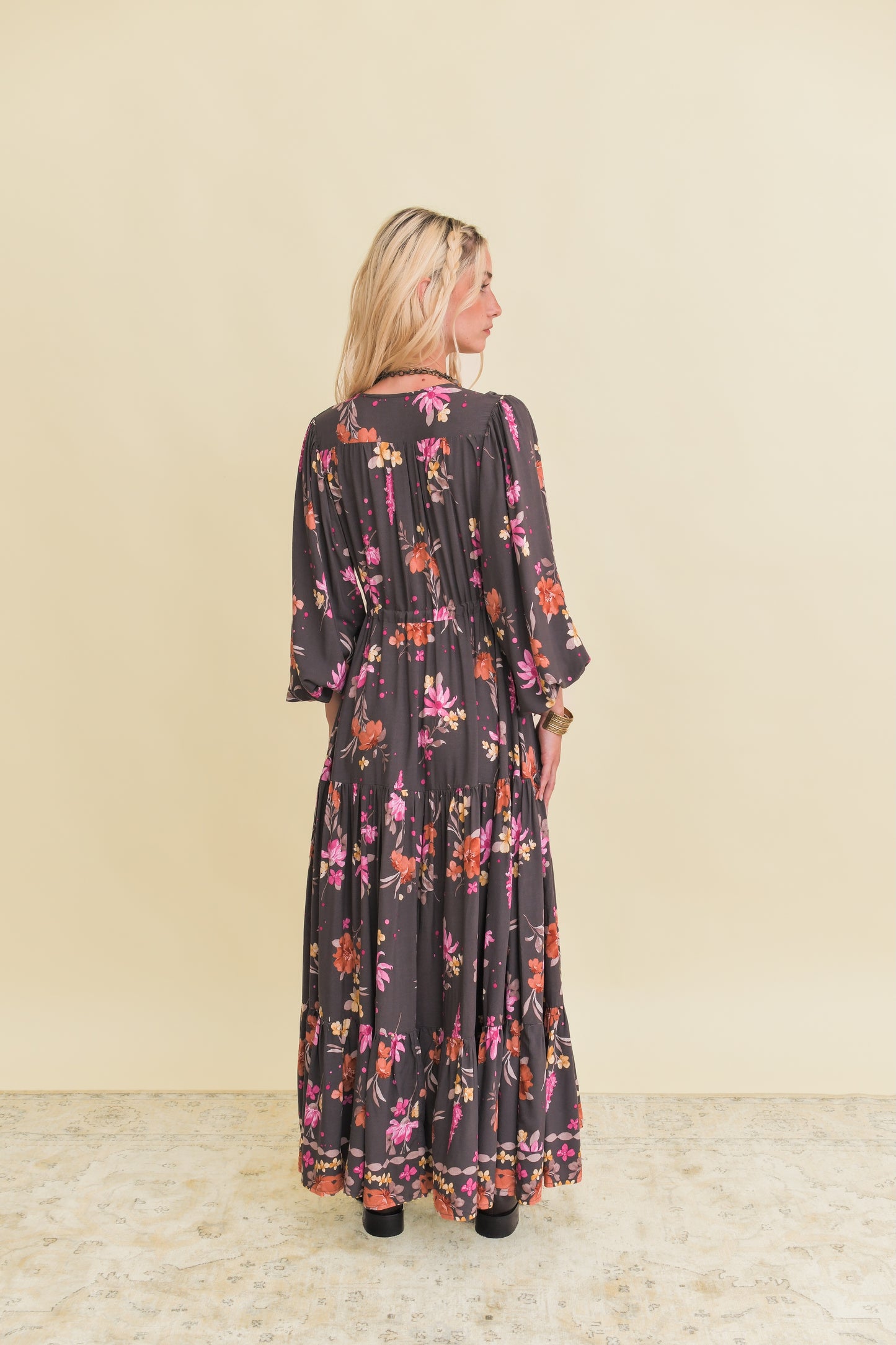 MONARCH BLOOM PRINT TERESA MAXI DRESS