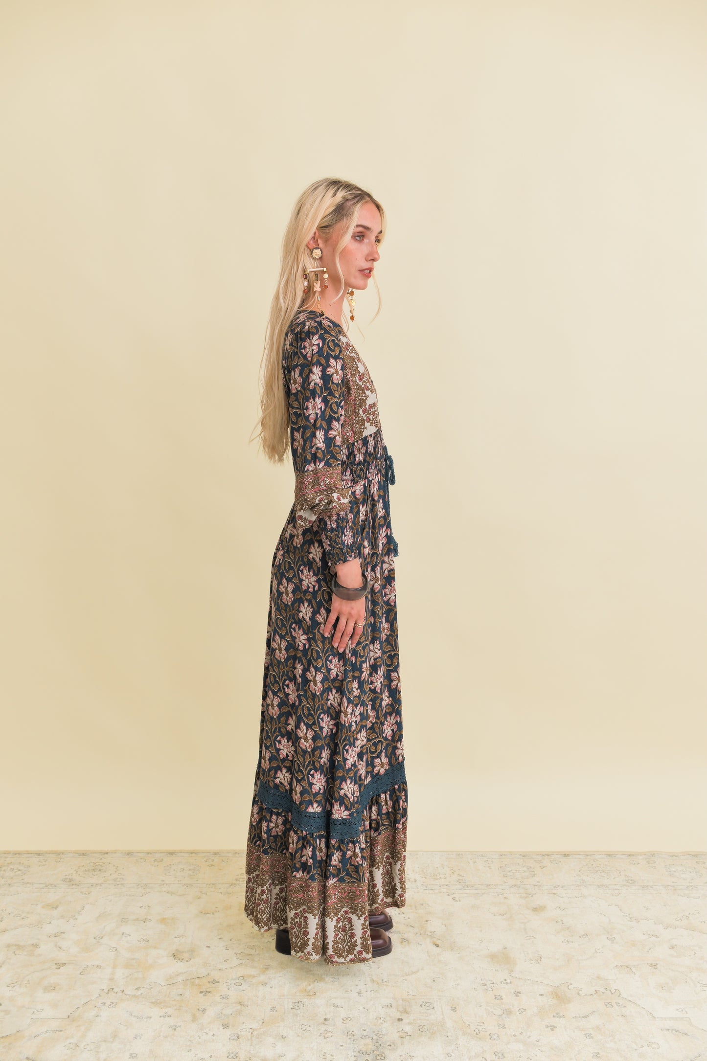 NOMADE PRINT SABRINA MAXI DRESS