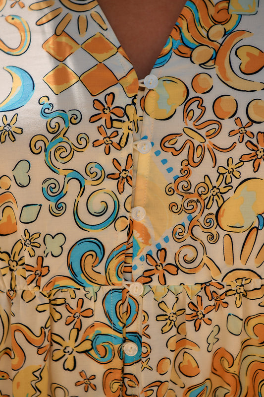 SONNIE PRINT JAYME DRESS