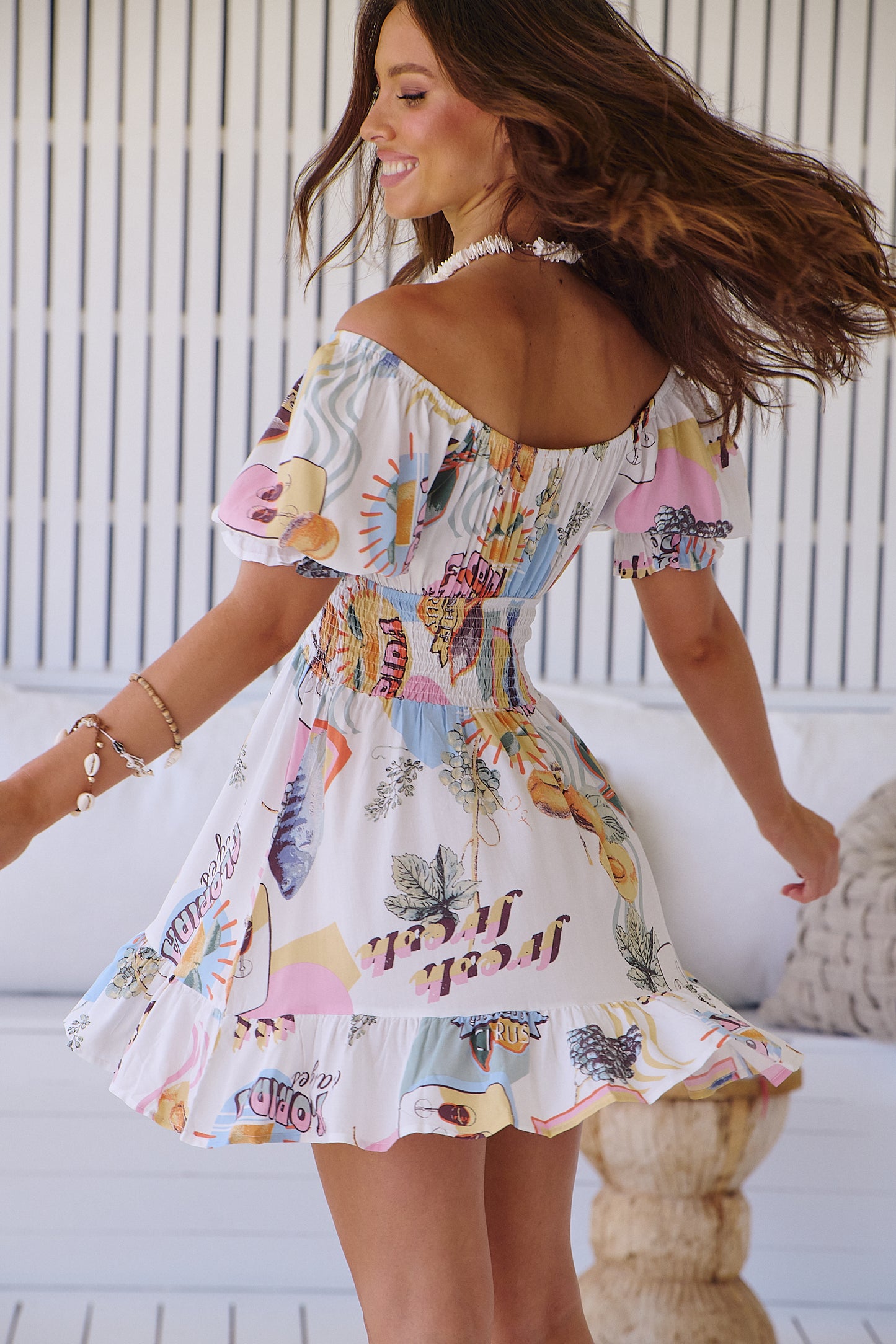 FLORIDA FEELS PRINT RINI MINI DRESS