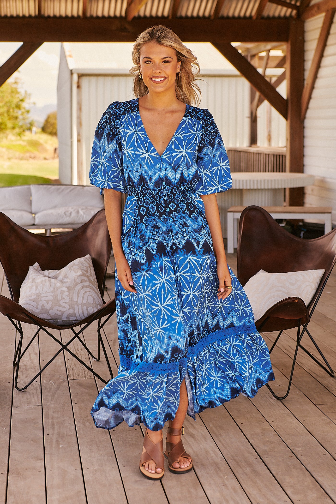 TRANQUIL TIDES PRINT MOLLI MAXI