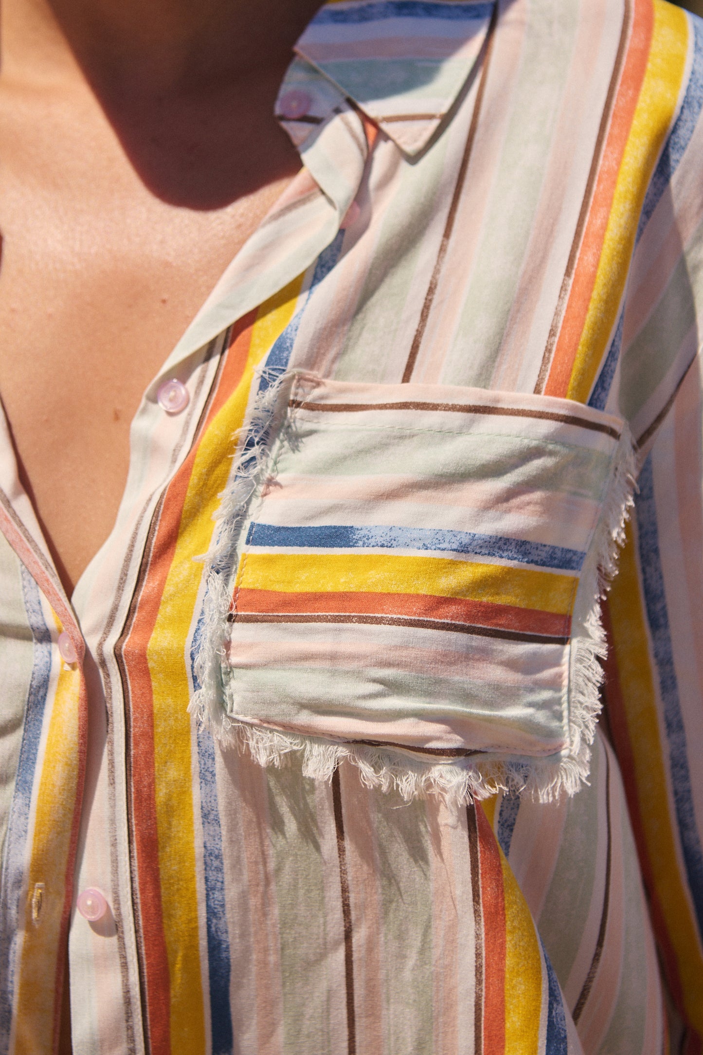 COLOURED SANDS PRINT RHIANNON SHIRT