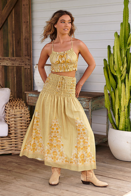 DANDELION PRINT CECE SKIRT