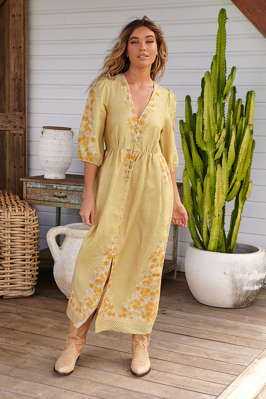 DANDELION PRINT AURORA MAXI