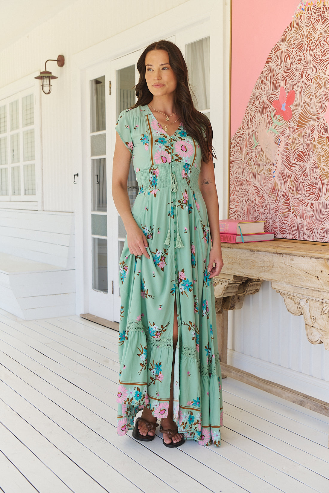 MARIBEL PRINT ROMI MAXI DRESS