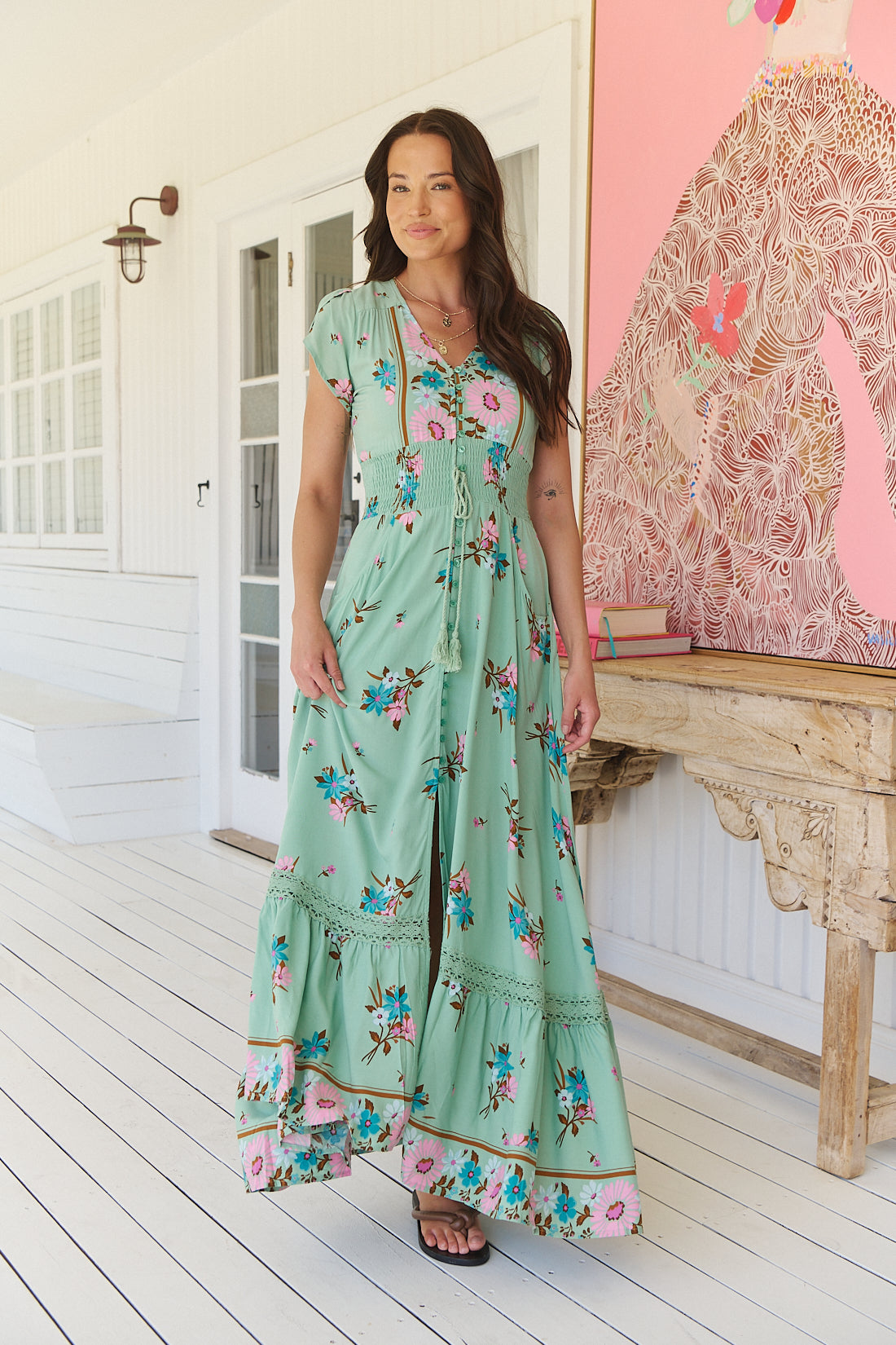 MARIBEL PRINT ROMI MAXI DRESS