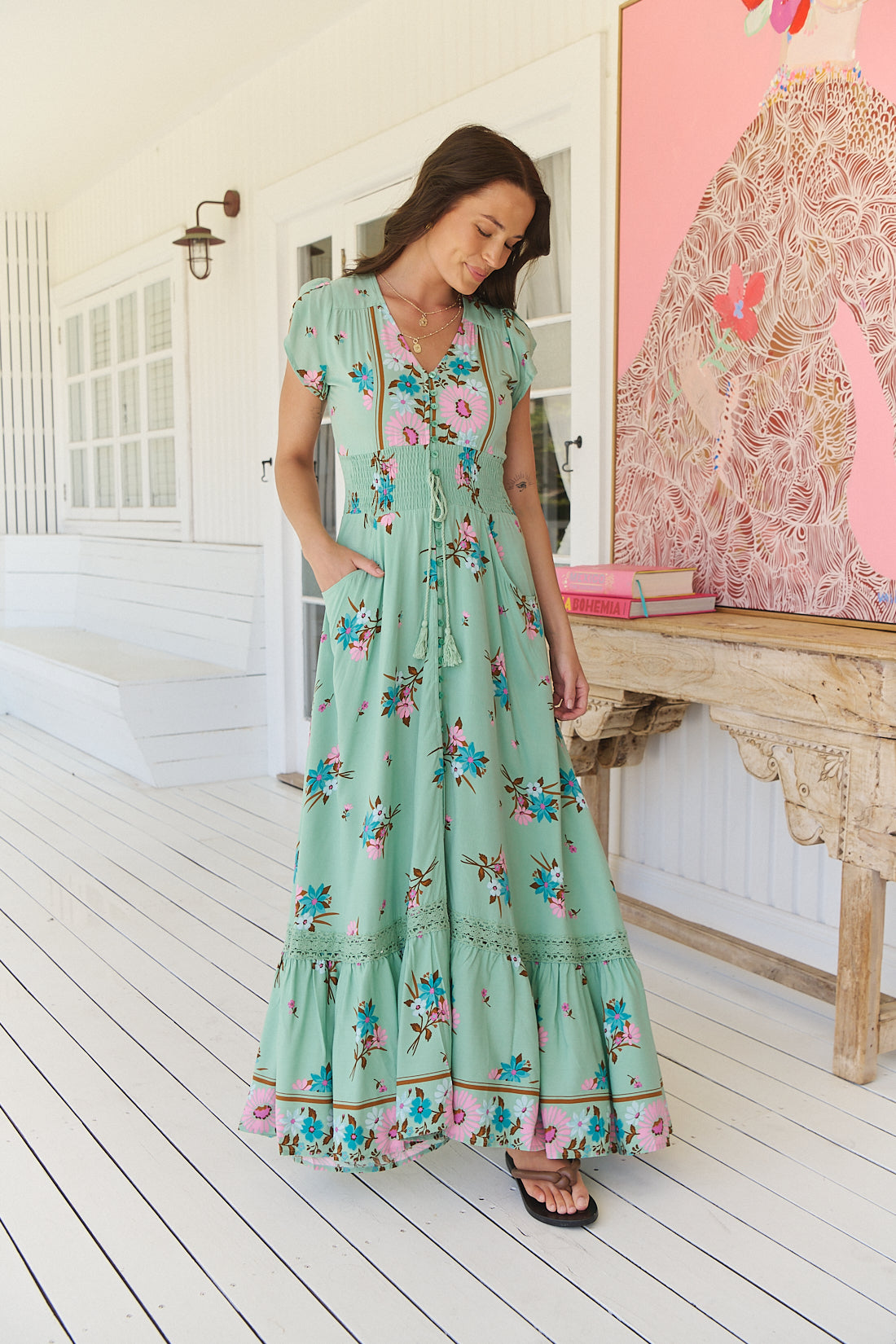 MARIBEL PRINT ROMI MAXI DRESS