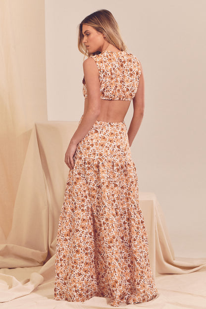 BILLIE PRINT APRIL LINEN MAXI