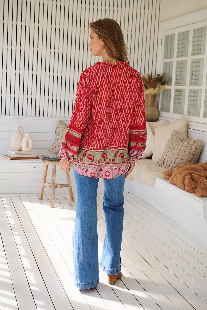 ZELIE PRINT ELIZA BLOUSE