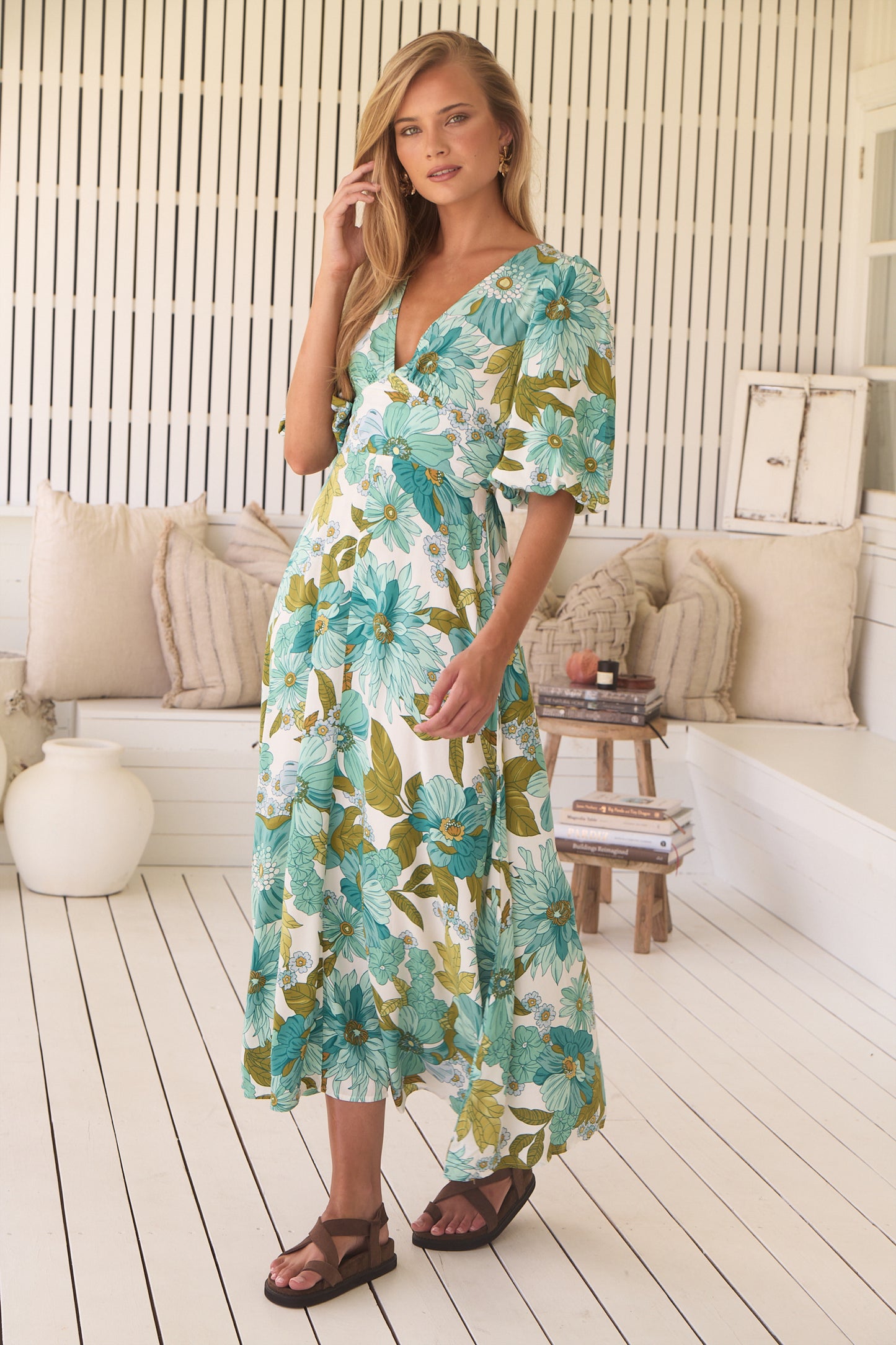 AMAYA PRINT DAPHNE MAXI DRESS
