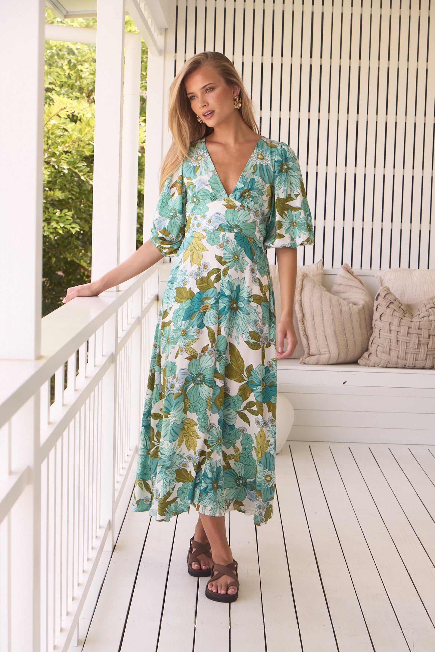 AMAYA PRINT DAPHNE MAXI DRESS