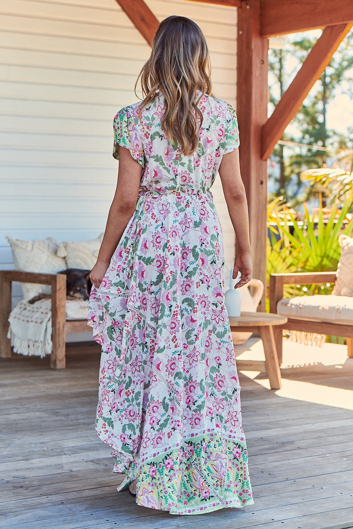 SAKURA PRINT ASHER DRESS