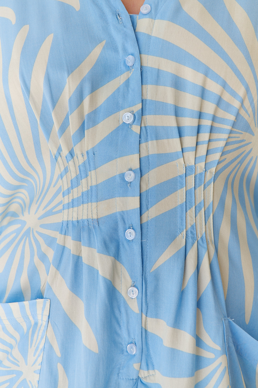 FLOATING PALMS PRINT TALLOW PLAYSUIT