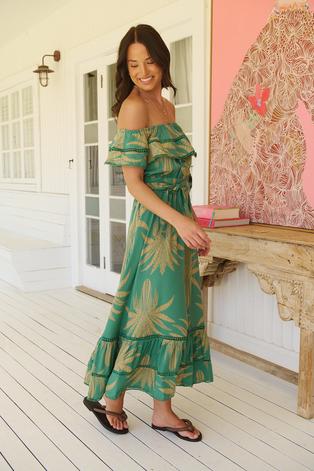 ISLAND LUXE PRINT ROMY DRESS