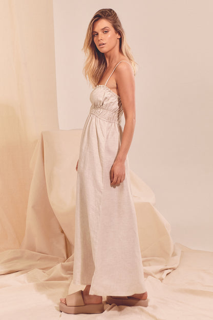 NATURAL MESSINA CLEO LINEN MAXI