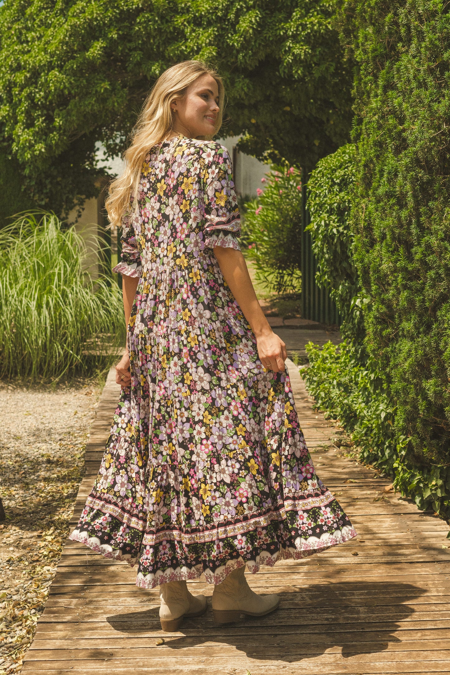 FIREFLY PRINT TILLIE MAXI DRESS