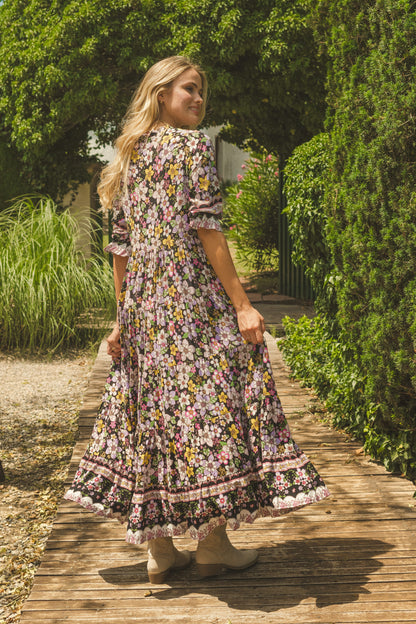 VESTIDO MAXI TILLIE CON ESTAMPADO DE luciérnagas