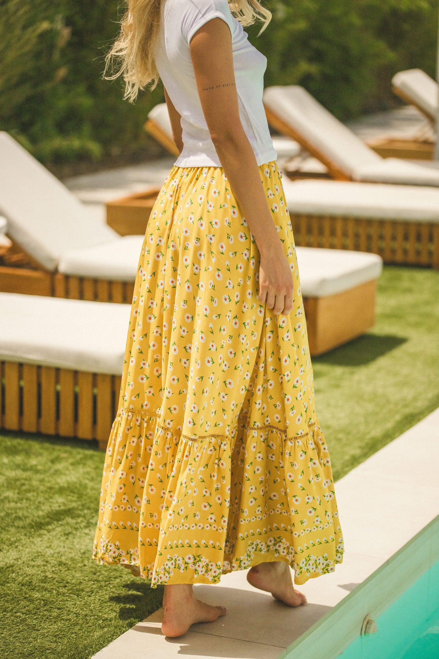 MELLOW MARGARITA PRINT DAPHNE MAXI SKIRT