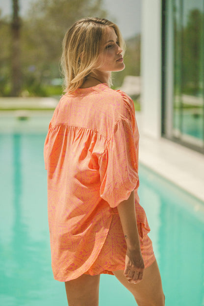 BLUSA GYPSEA ESTAMPADO PEACH PARADISE