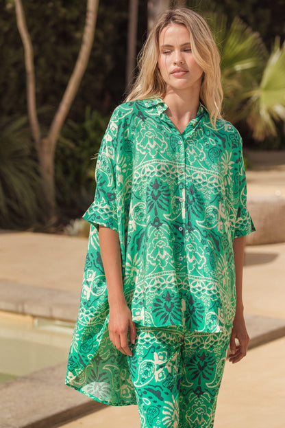 JADE PRINT RIVER SHIRT