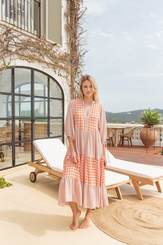 WINNY PRINT MIDI DRESS