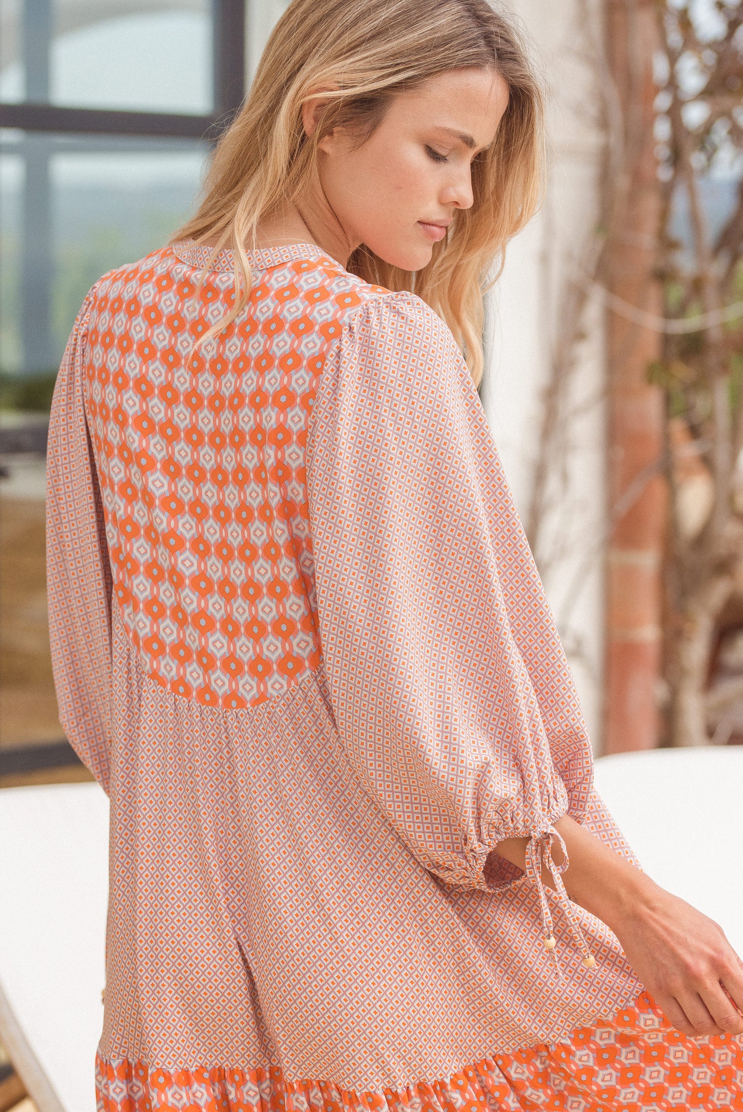 WINNY PRINT MIDI DRESS