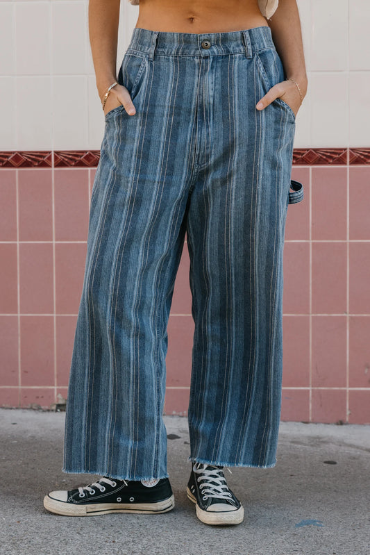 JAGGER - WASHED DENIM PANTS