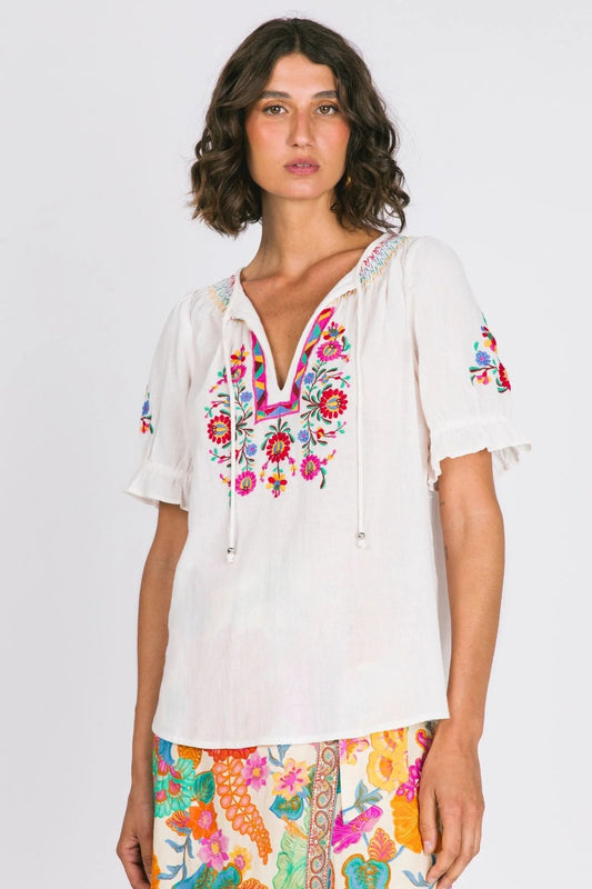 BELLA BLOUSE - WHITE