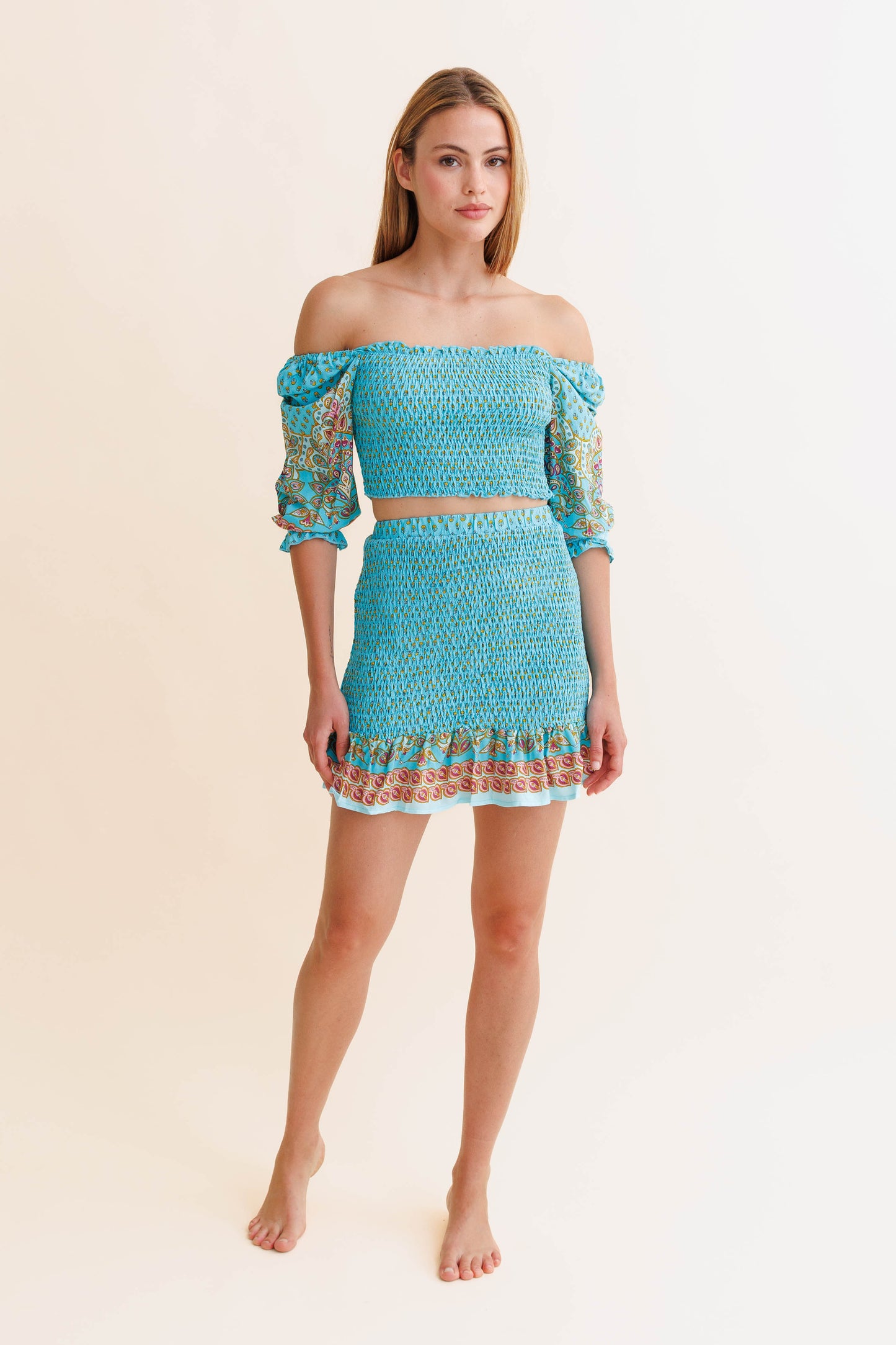 ATLANTIS PRINT BEYA MINI SKIRT
