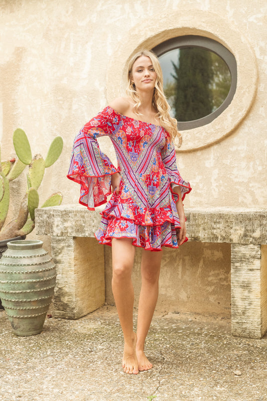 ROSALEE PRINT PRIMROSE DRESS