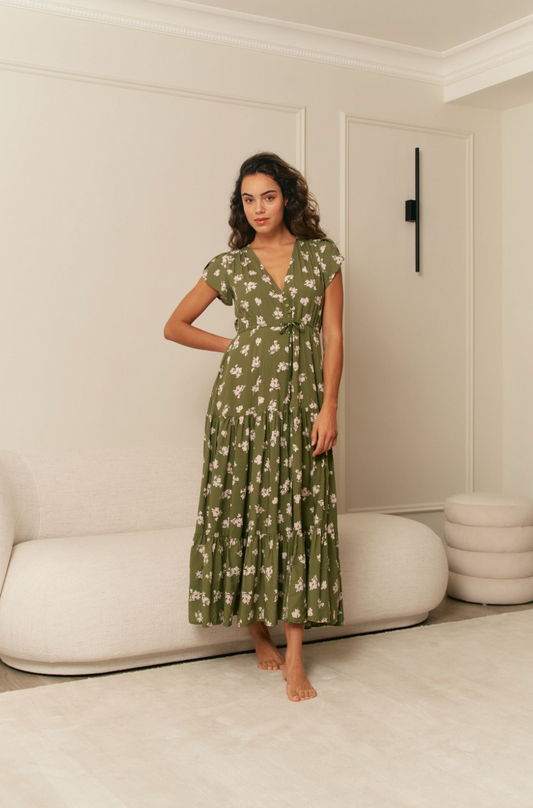 SAGE PRINT MELISSA MAXI