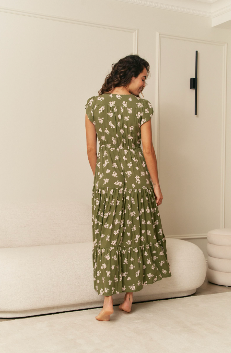 SAGE PRINT MELISSA MAXI