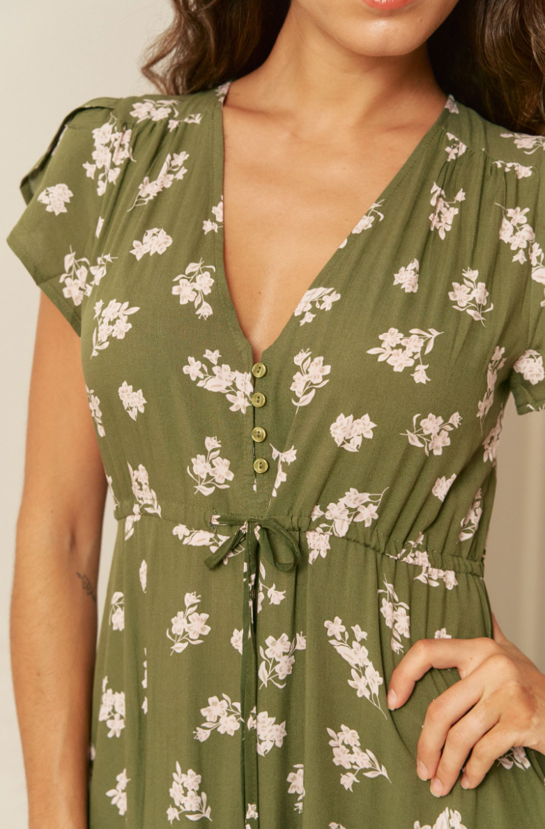 SAGE PRINT MELISSA MAXI