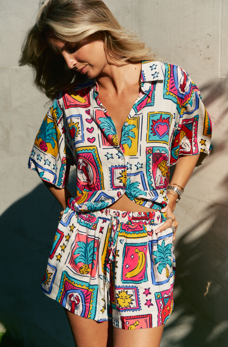 ALICE PRINT CHARLIE SHORTS