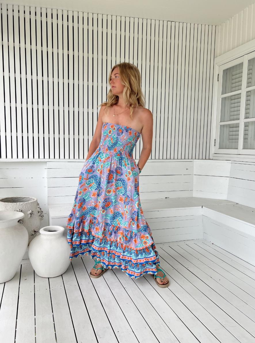 DAYDREAMER PRINT SAMBA MAXI DRESS