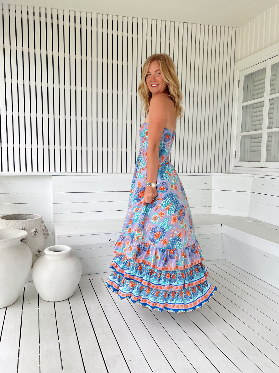 DAYDREAMER PRINT SAMBA MAXI DRESS